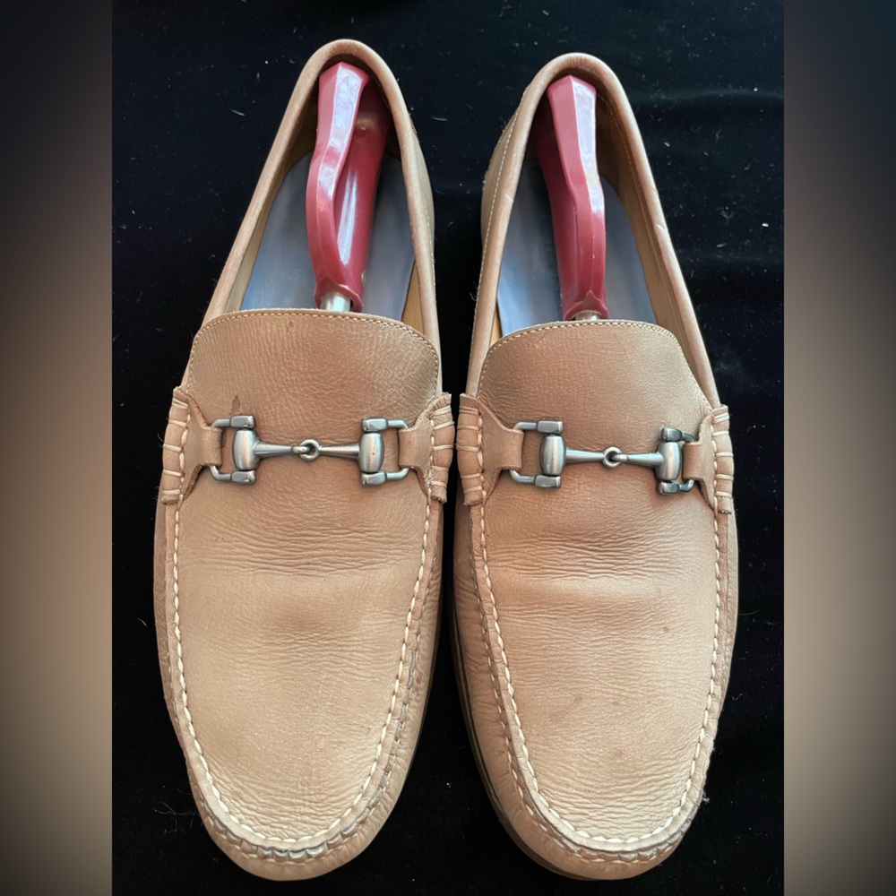 Peter Millar Men's Tan Leather Loafers